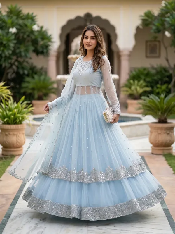 Wholesale ethnic gowns for party and festive wear